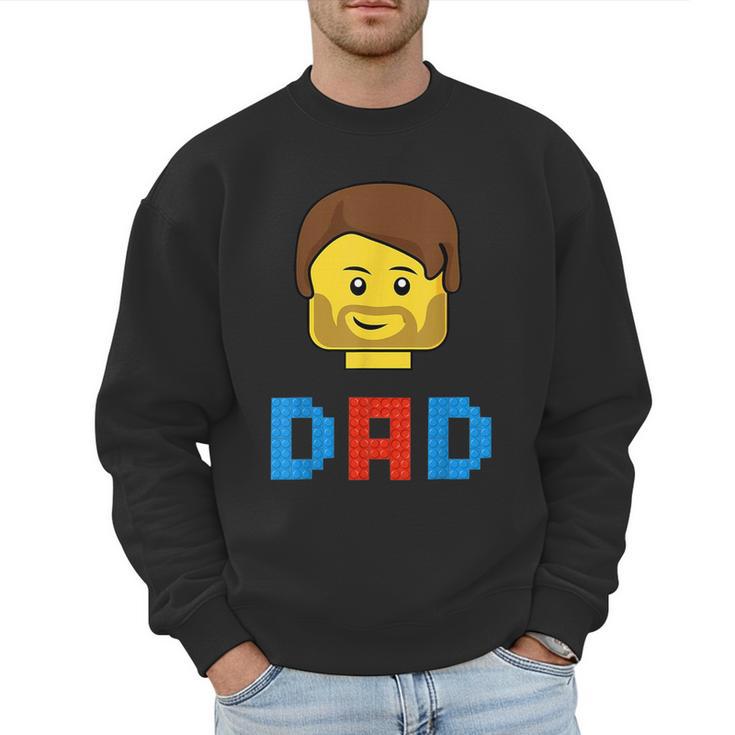 Unique Family Dad Master Builder Building Bricks Blocks Men Sweatshirt