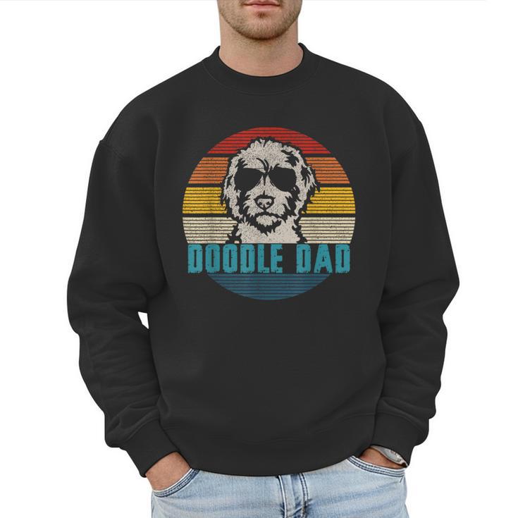 Vintage Best Doodle Dad Ever Father's Day Golden Doodle Men Sweatshirt