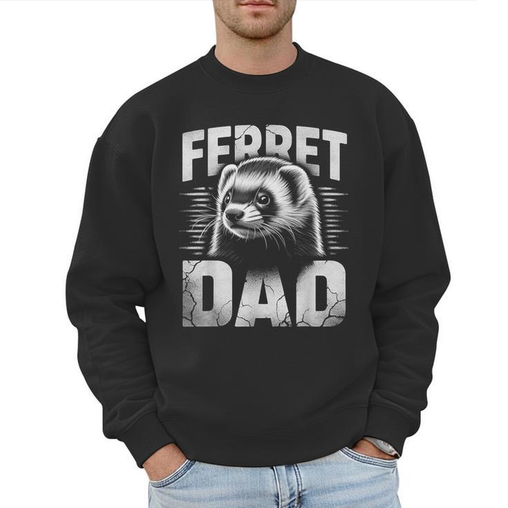 Vintage Ferret Dad Ultimate Pet Lover Ferret Owner Men Sweatshirt