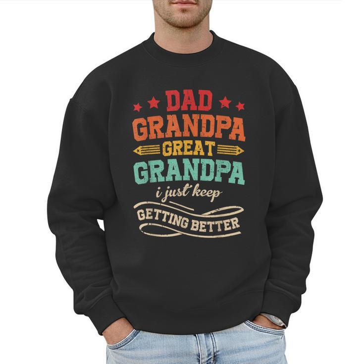 Vintage Great Grandpa For Fathers Day Dad Papa Grandpa Men Sweatshirt