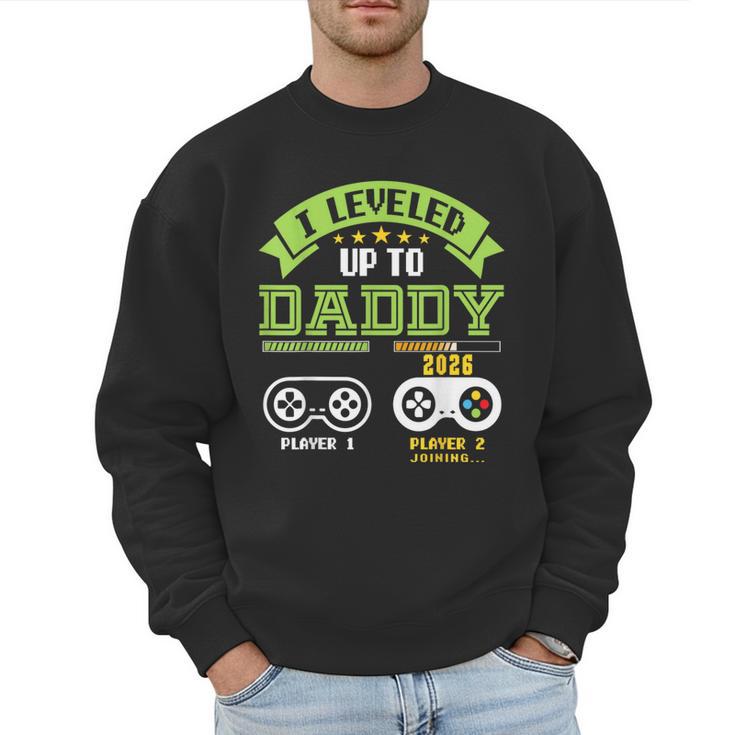 Vintage Leveling Up To Daddy 2026 Soon To Be Dad 2026 Men Sweatshirt