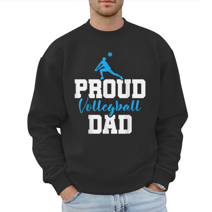 Volleyball Player Team Dad Father Proud Volleyball Dad Men Sweatshirt