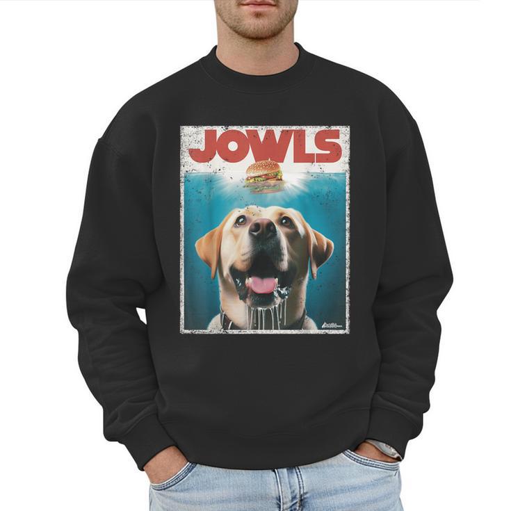 Yellow Lab Jowls Top Labrador Retriever Dog Mom Dad Men Sweatshirt