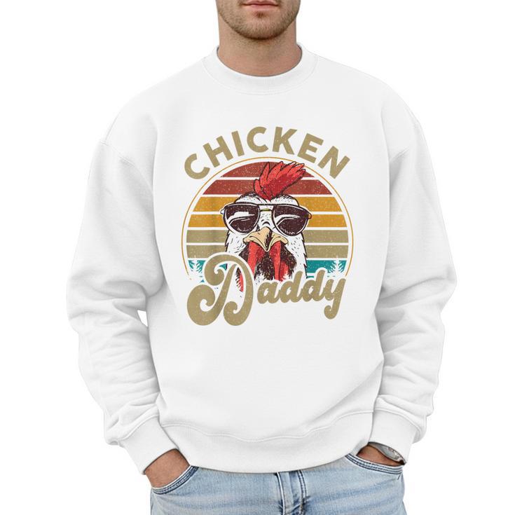 Chicken-Shirt Rooster Daddy Vintage Farmer Dad Father Men Sweatshirt