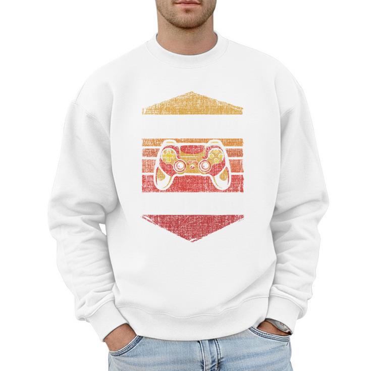 Dad Level Unlocked Gaming Gamer Father Video Games Men Sweatshirt