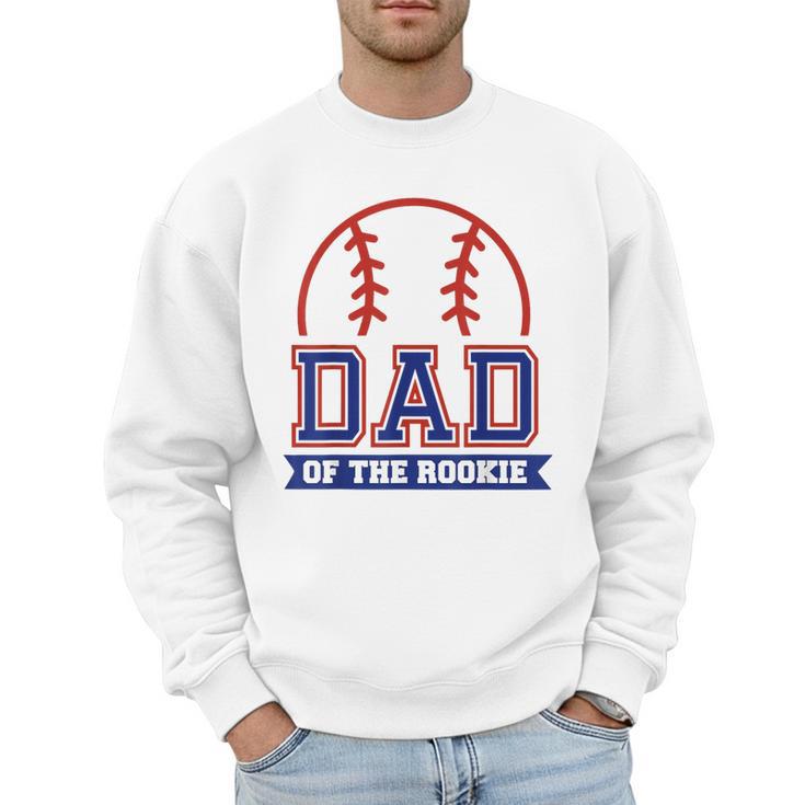 Dad Of Rookie 1st Birthday Baseball Theme Matching Party Men Sweatshirt