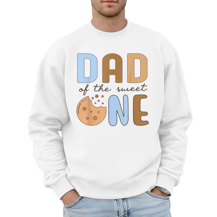 Dad Of The Sweet One Cookies And Milk 1st Birthday Party Men Sweatshirt