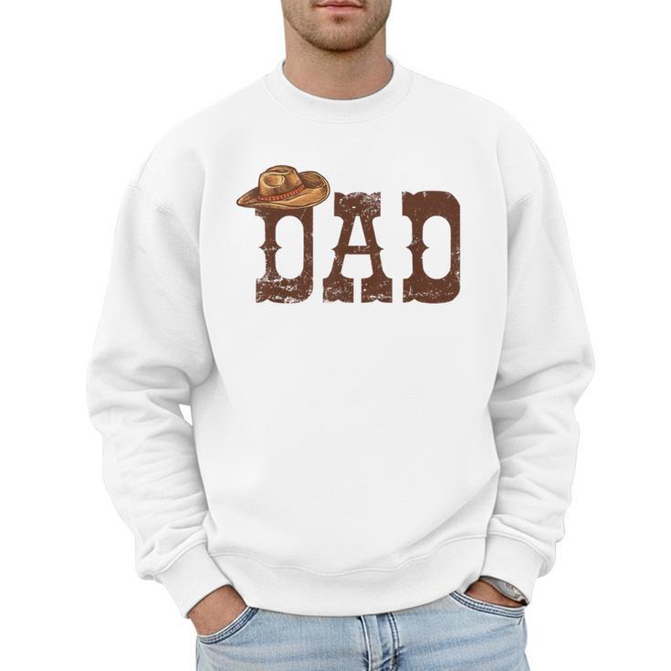 Dad Western Family Matching Birthday Cowboy Cowgirl Men Sweatshirt