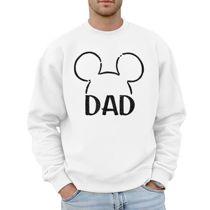 Disney Mickey And Friends Dad Mickey Ears Outline Logo Men Sweatshirt