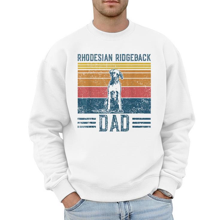 Dog Ridgeback Dad Vintage Rhodesian Ridgeback Dad Men Sweatshirt