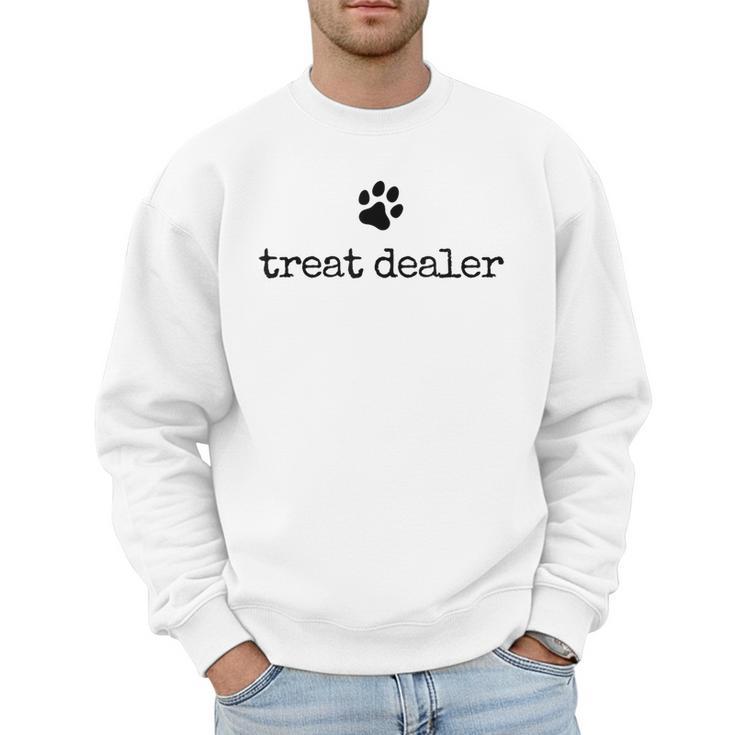 Dog Treat Dealer Vintage Pet Print Dog Dad Mom Men Sweatshirt