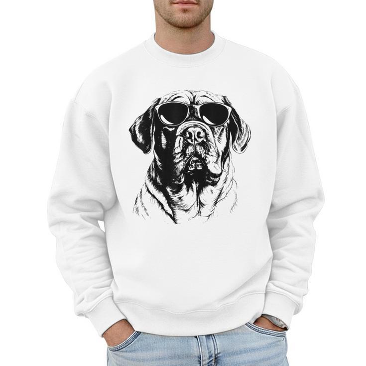 English Mastiff Sketch Drawing Art Dog Lover Mom Dad Women Men Sweatshirt
