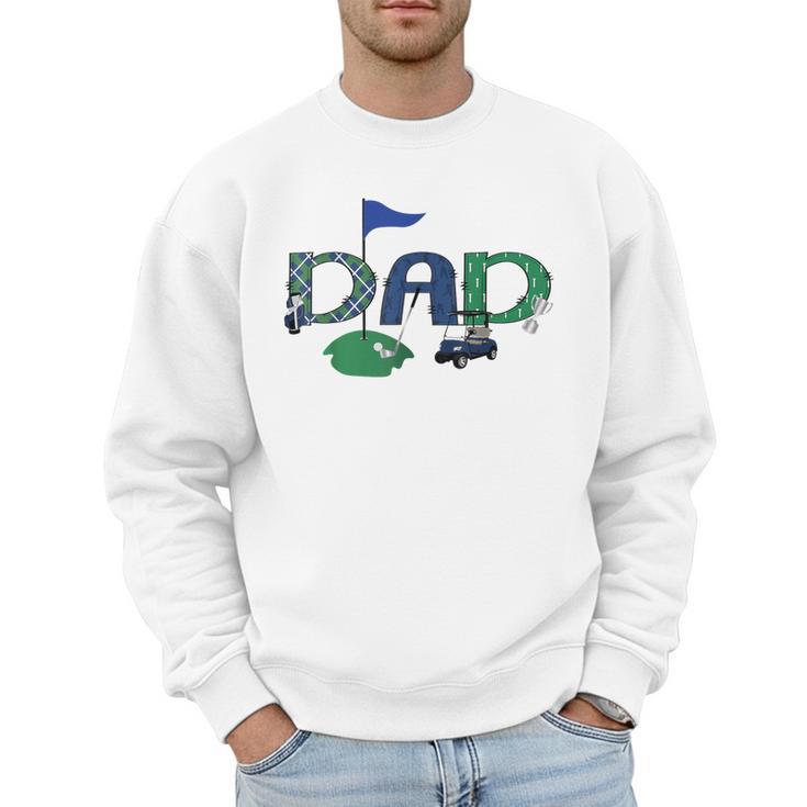 Golf Dad Hole In One Golf First Birthday Boy Party Men Sweatshirt