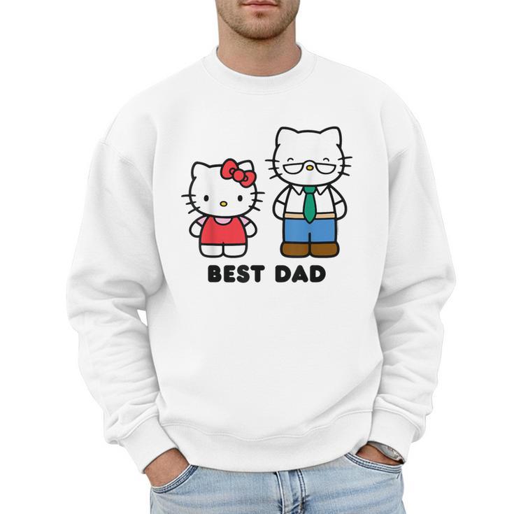 Hello Kitty Best Dad Fathers Day Small Men Sweatshirt
