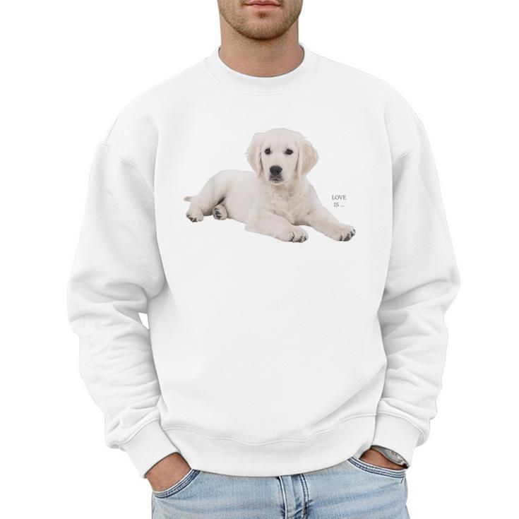 Labrador Retriever Shirt Yellow Love Lab Mom Dog Dad Men Sweatshirt