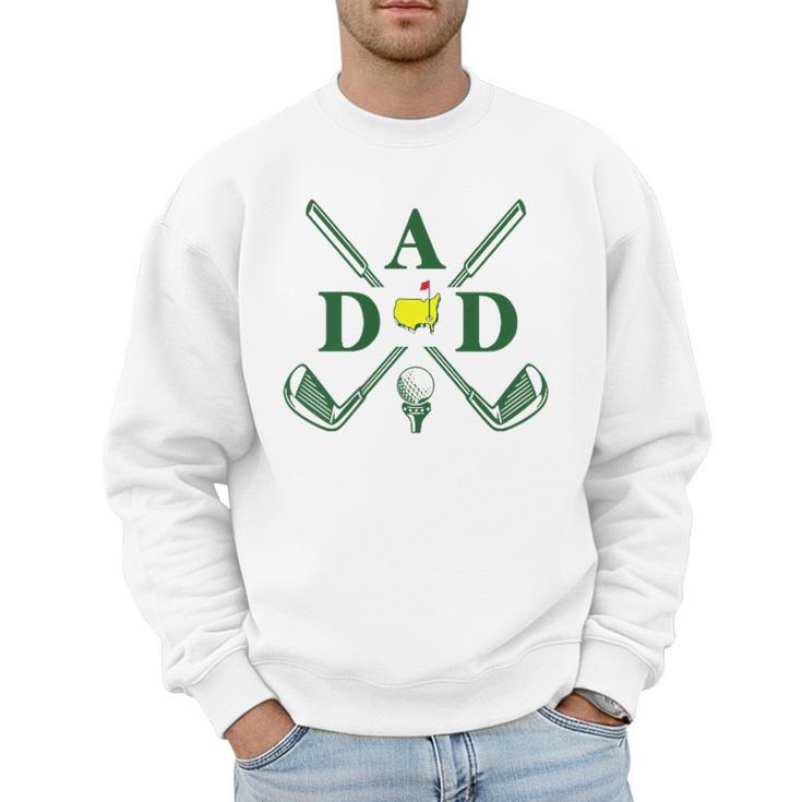 Par Dad Golf Matching Golfing Quote Party Pocket Men Sweatshirt