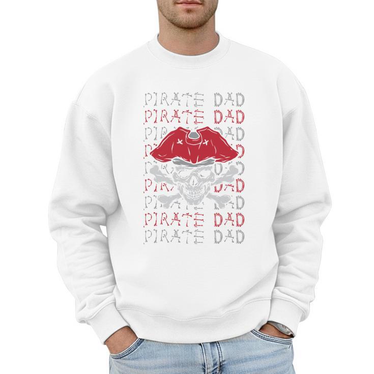 Pirate Dad Skull And Crossbones Tampa Gasparilla Captain Men Sweatshirt