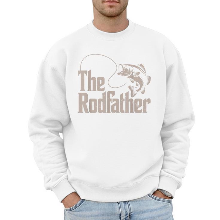 Rodfather Bass Fish Dad Joke Fishing Daughter Son Men Sweatshirt