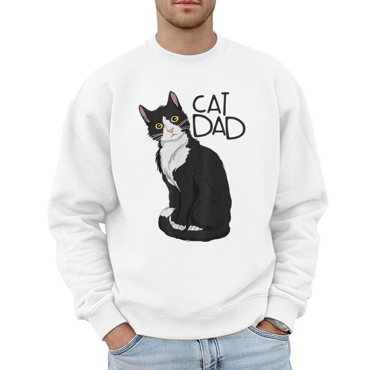 Tuxedo Cat Dad Cat Dad Tuxedo Cat Dad Men Sweatshirt