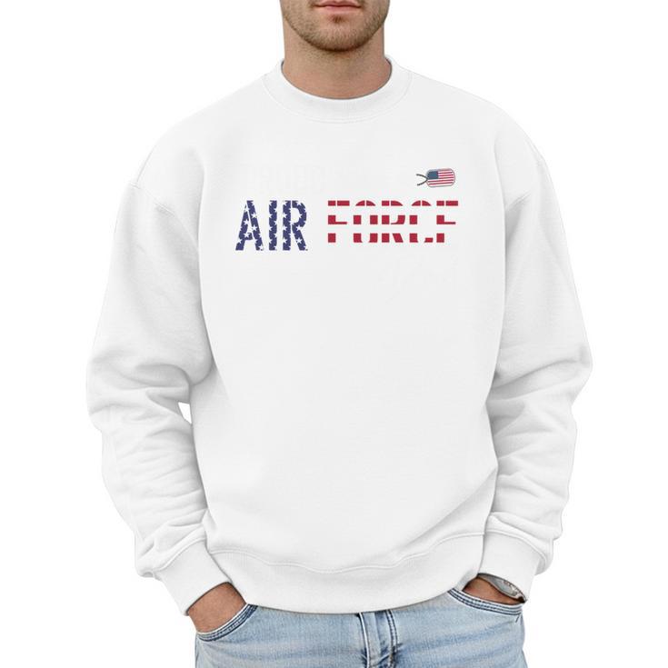 US Flag Proud Air Force Dad Men Sweatshirt