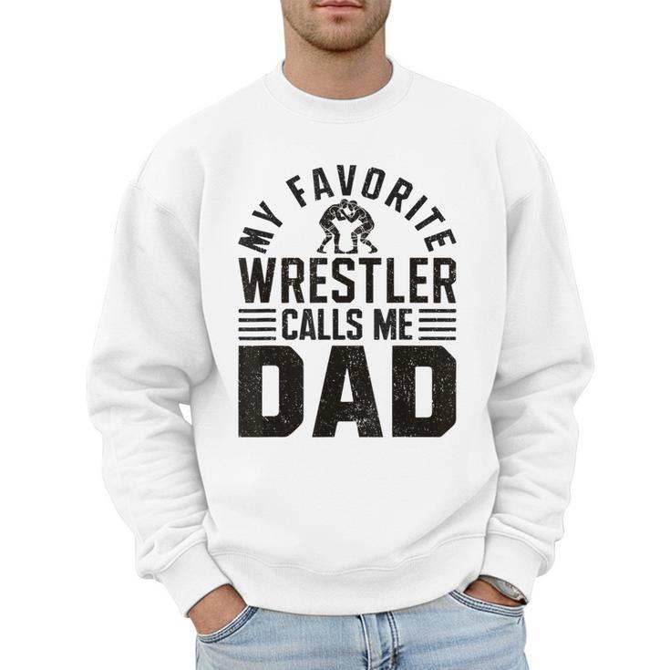 Wrestler Daddy Wrestling Dad Men Sweatshirt