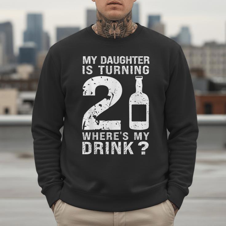 21st Birthday Dad Mom 21 Year Old My Daughter Squad Men Sweatshirt