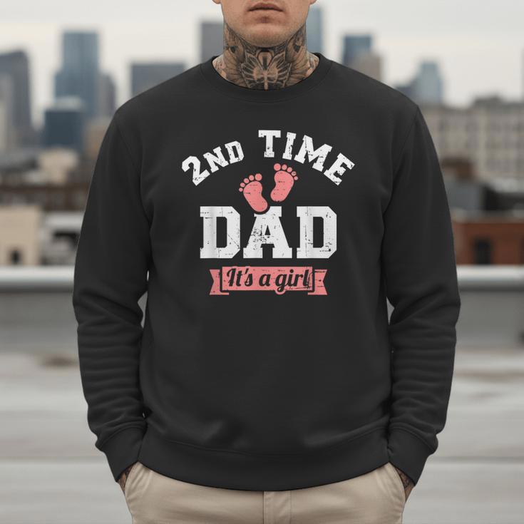 2nd Second Time Dad It's a Girl Gender Reveal Men Sweatshirt