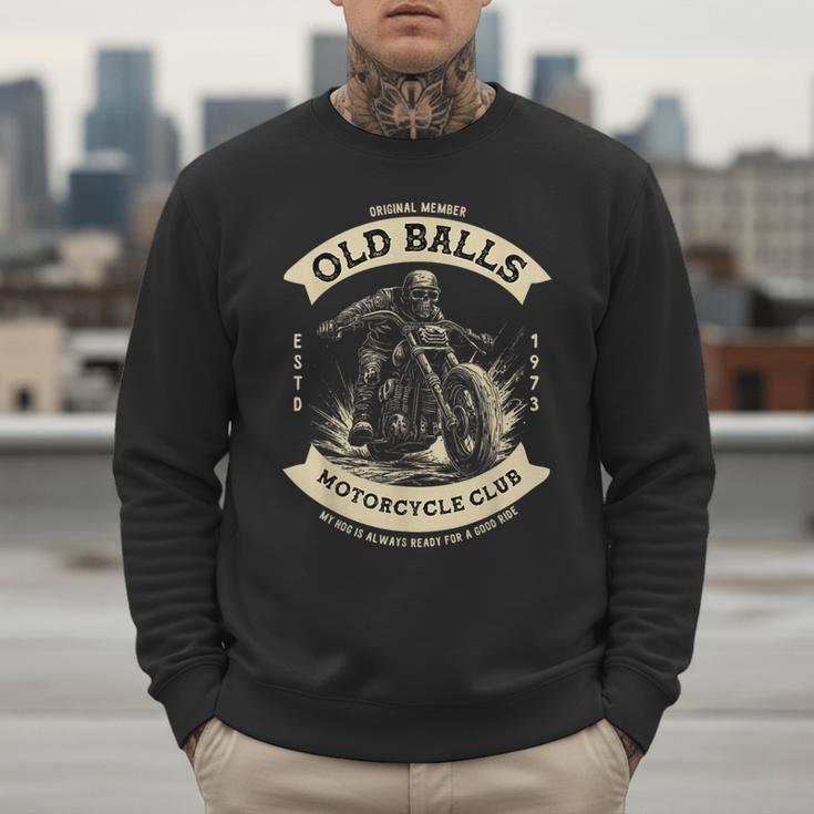 50th Birthday Vintage Motorcycle For Biker Dad Men Sweatshirt