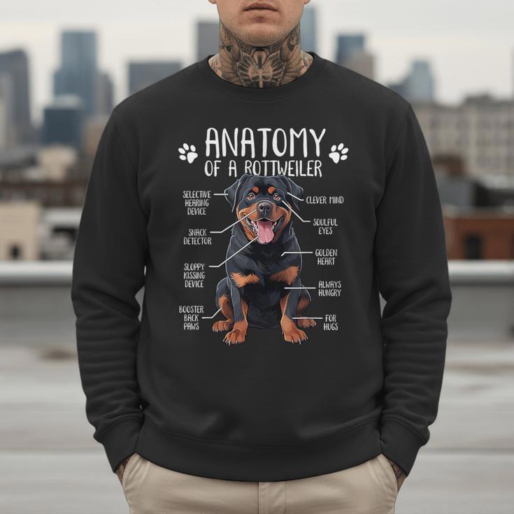 Anatomy Rottweiler Dog Owner Rottie Dad Mom Pet Lover Men Sweatshirt