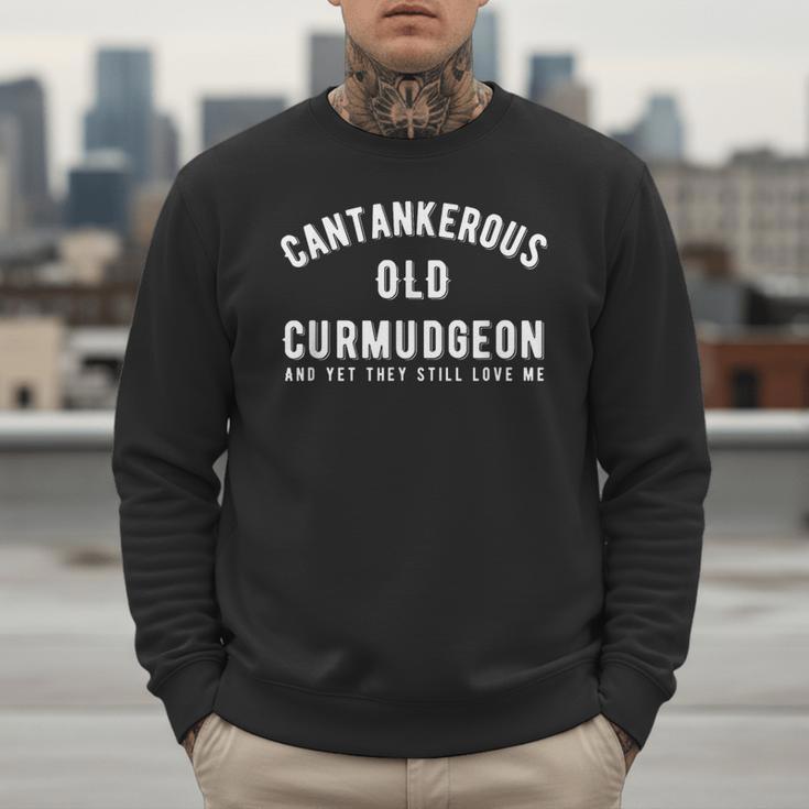 Angry Grandpa Grumpy Old Man DadShirt Men Sweatshirt