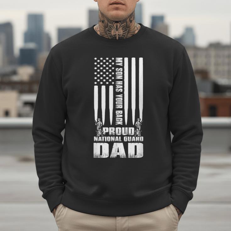 Army Dad Shirt My Son Has Your Back Proud National Guard Dad Men Sweatshirt