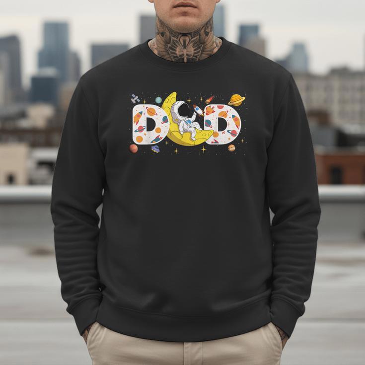 Astronaut Dad Space Birthday Planets Party Matching Family Men Sweatshirt