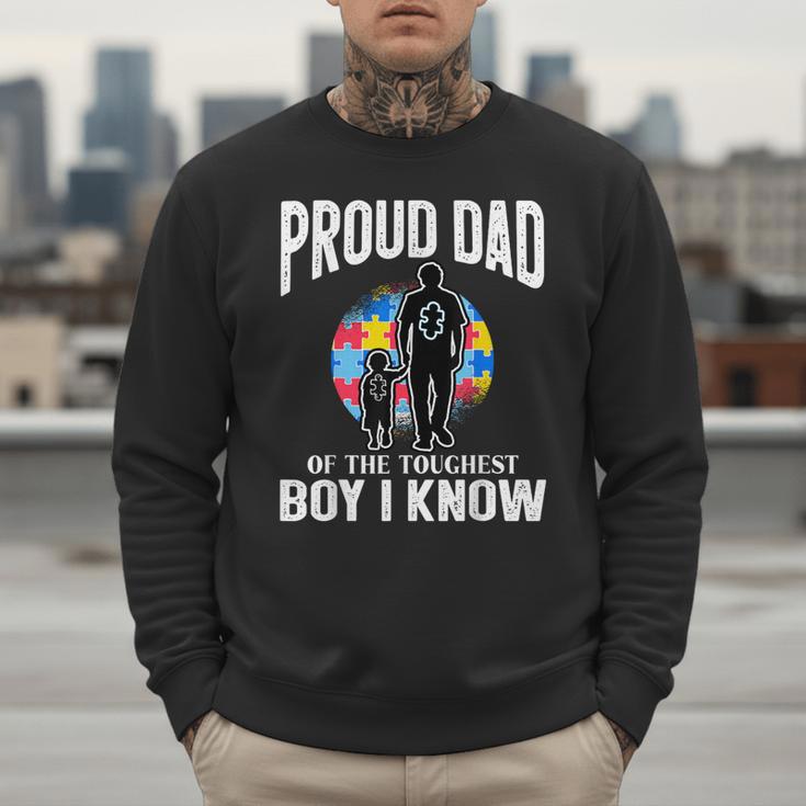 Autism Awareness For Proud Dad Support Autistic Kids Men Sweatshirt