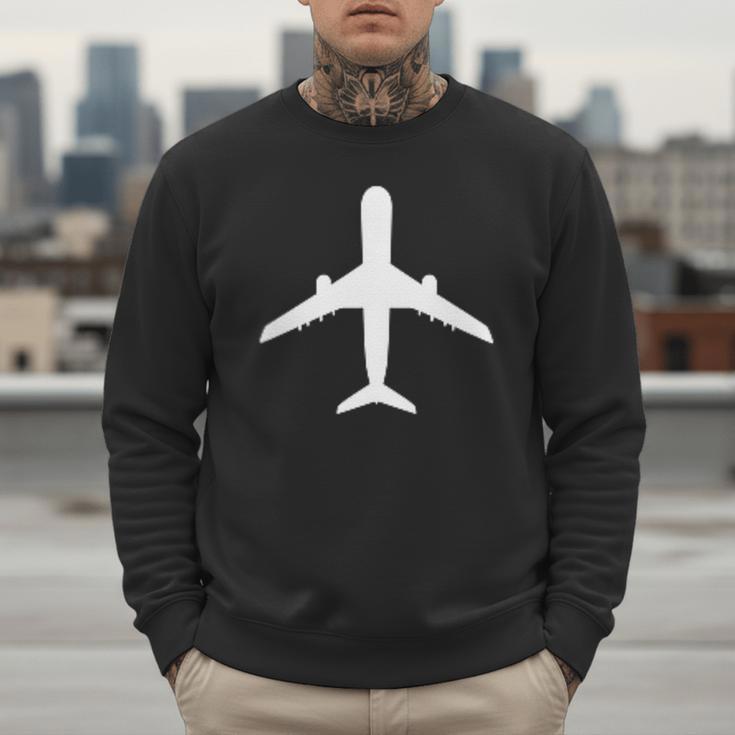 Aviation Geek Airplane Pilot Dad Husband Father's Day Xmas Men Sweatshirt