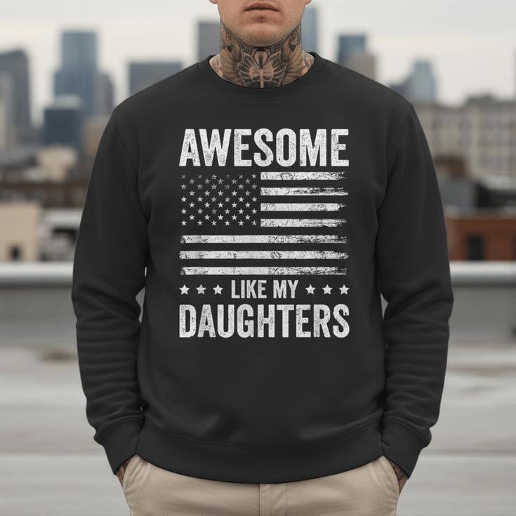 Awesome Like My Daughters Men Fathers Day Dad Men Sweatshirt