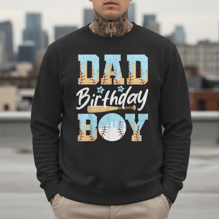 Baseball Ice Cream Drip Dad Of The Birthday Boy Baseball Men Sweatshirt