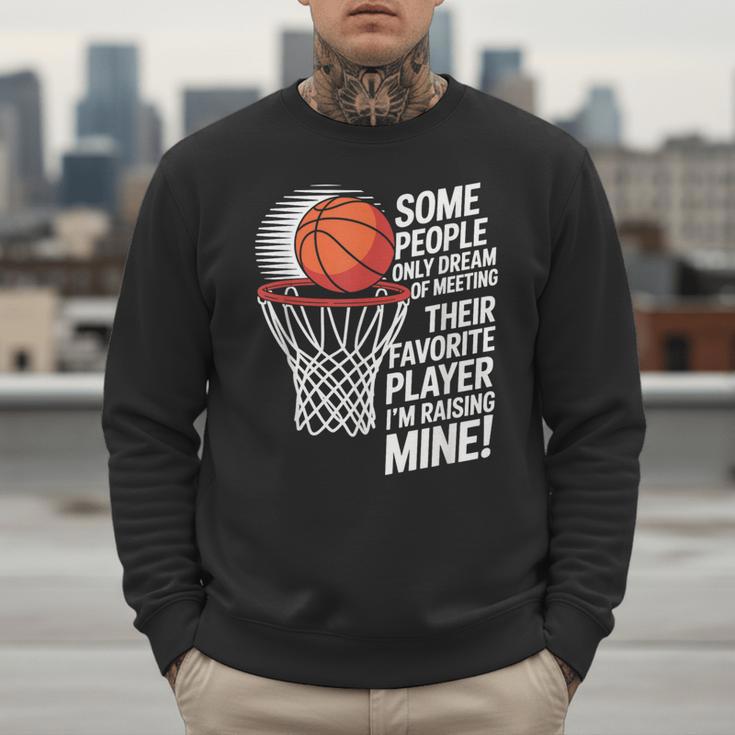 Basketball Mom Or Dad Basketball Parent Men Sweatshirt