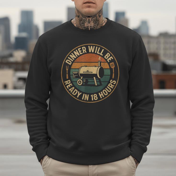 BBQ Dad Smoking Meat Smoker Barbecue Dad Men Sweatshirt
