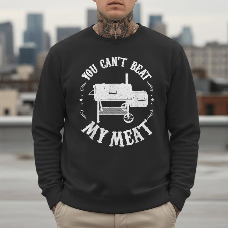 BBQ Pit Reverse Flow Smoker Accessory Dad Grill Men Sweatshirt