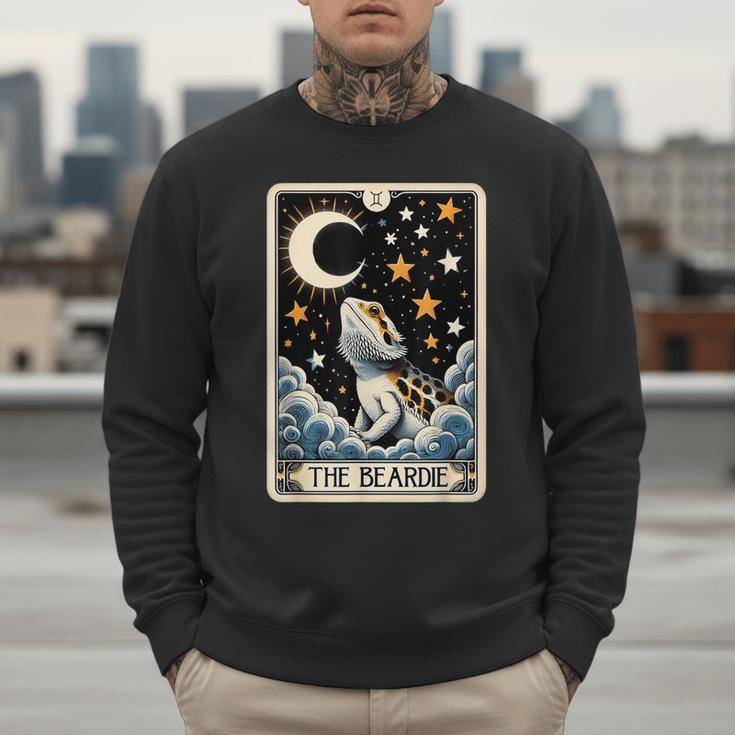 Bearded Dragon Tarot Card Beardie Mom Beardie Dad Men Women Men Sweatshirt
