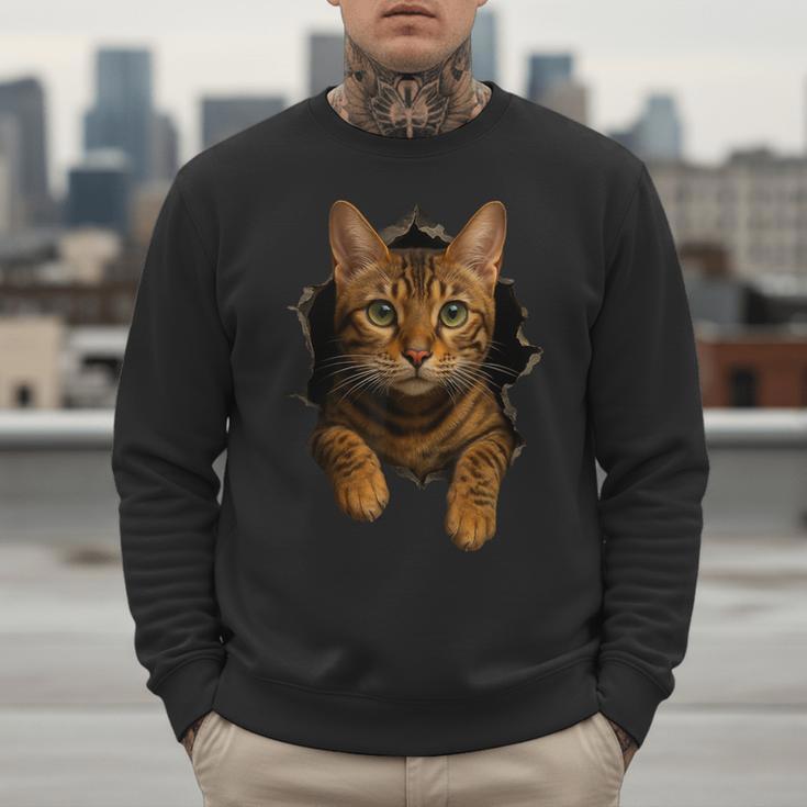 Bengal Cat Lover Animal Pet Bengal Cat Owner Mom Cat Dad Cat Men Women Kids Men Sweatshirt