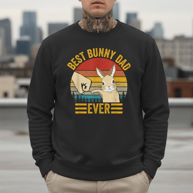 Best Bunny Dad Ever Rabbit Lover Father Pet Rabbit Men Sweatshirt