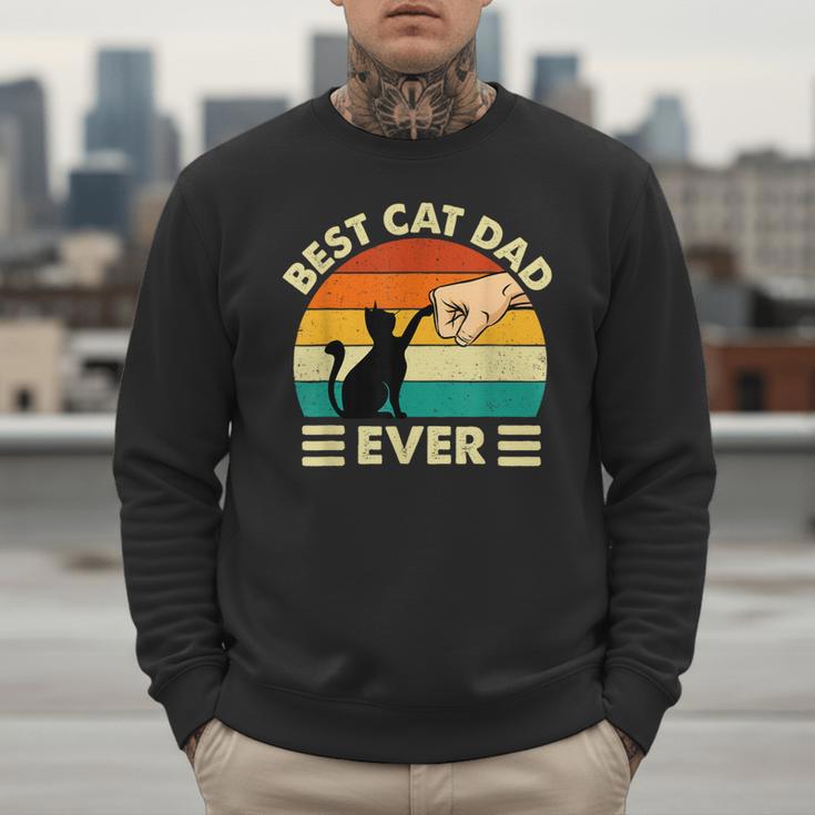 Best Cat Dad Ever Cat Lover Kitten Owner Kitty Men Sweatshirt