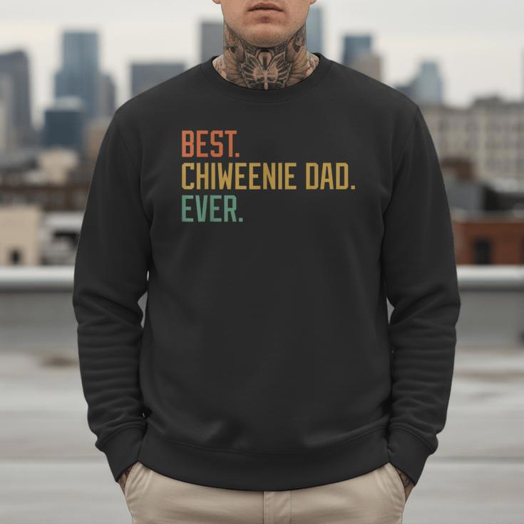 Best Chiweenie Dad Ever Dog Breed Father's Day Canine Puppy Men Sweatshirt