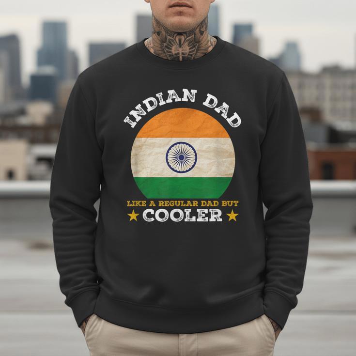 Best Indian Dad Ever Father's Day India Flag Pride Men Sweatshirt