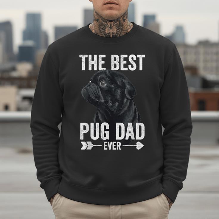 Best Pug Dad Ever Fathers Day Cute Daddy Dad Pug Men Sweatshirt