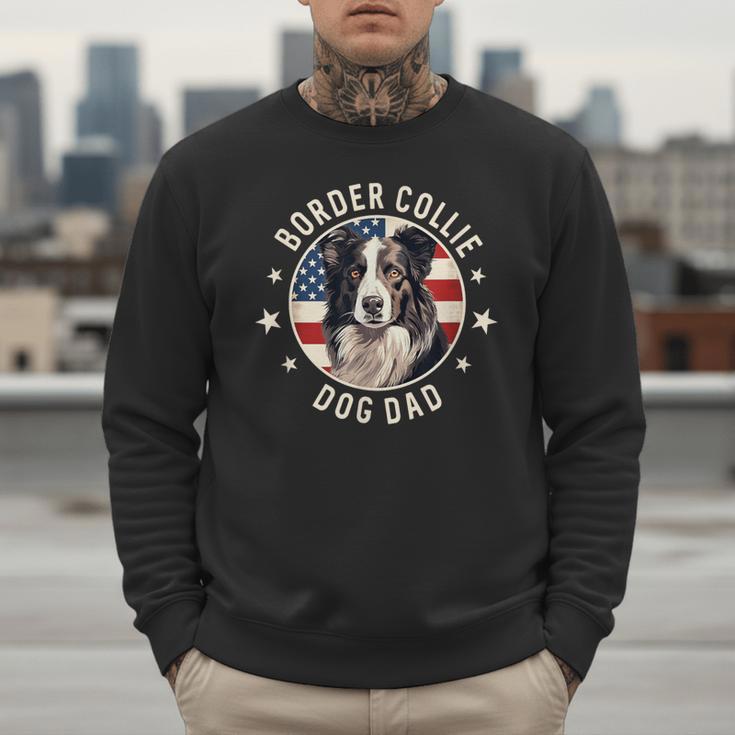 Border Collie Dog Owner For Men Border Collie Dad Men Sweatshirt