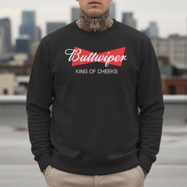 Buttwiper New Dad Beer Inspired Diaper Shower Men Sweatshirt