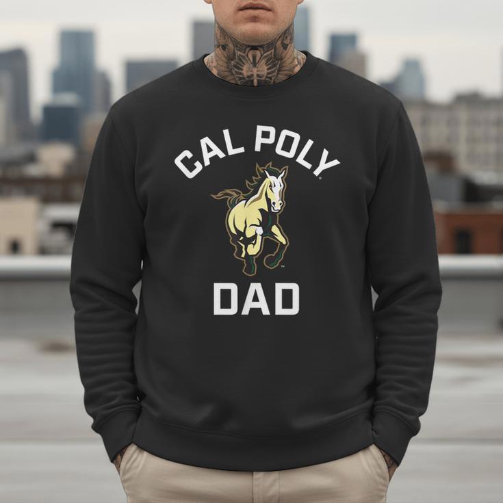 Cal Poly Mustangs Arched Dad Men Sweatshirt