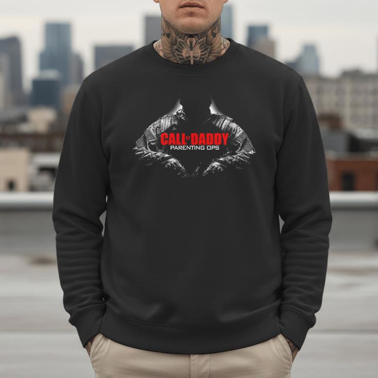 Call Of Daddy Parenting Ops Shirt Gamer Dad Men Sweatshirt